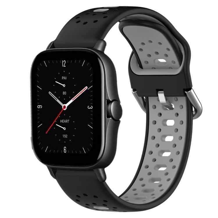 20mm Breathable Two-Color Silicone Watch Band, For Amazfit GTS 3, For Amazfit GTS 2E, For Amazfit GTS 2 Mini