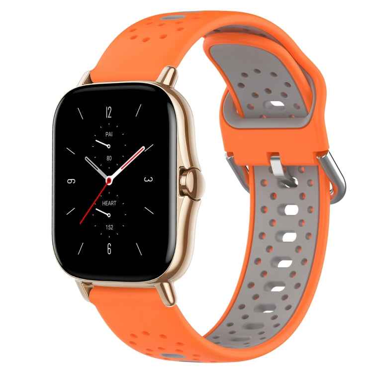 20mm Breathable Two-Color Silicone Watch Band, For Amazfit GTS 2, For Amazfit GTS, For Amazfit GTR 42mm