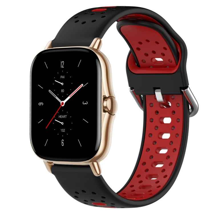 20mm Breathable Two-Color Silicone Watch Band, For Amazfit GTS 2, For Amazfit GTS, For Amazfit GTR 42mm