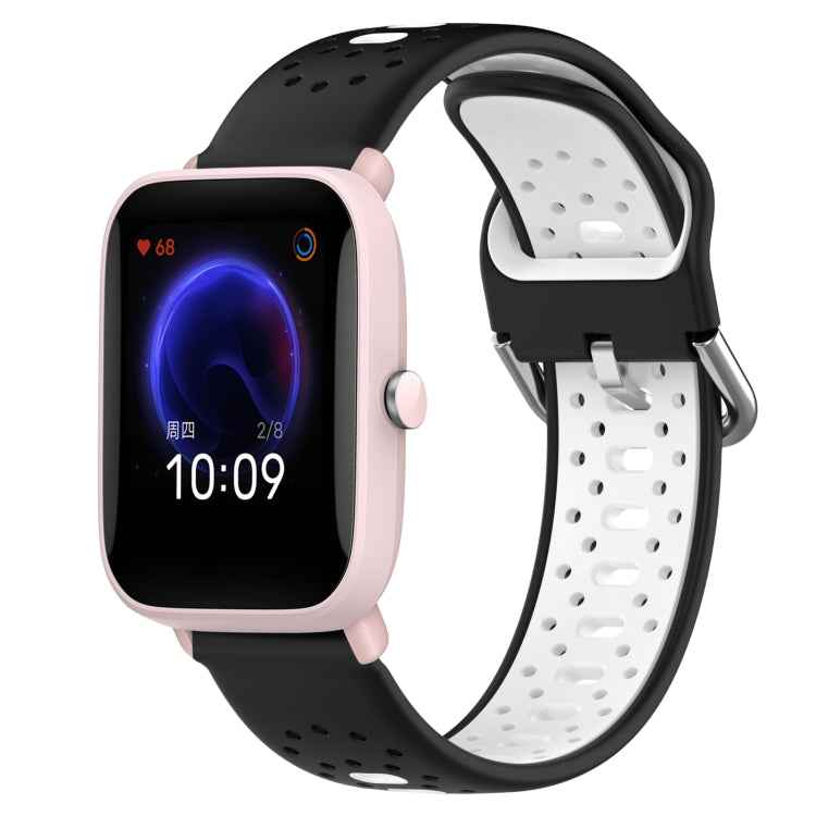 20mm Breathable Two-Color Silicone Watch Band, For Amazfit Pop Pro, For Amazfit Pop, For Amazfit Bip3