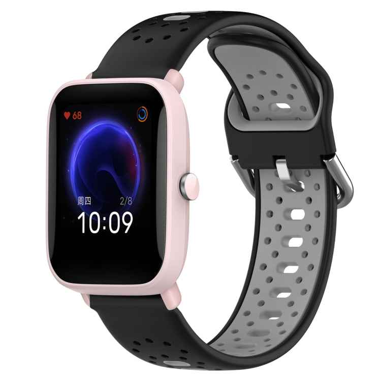 20mm Breathable Two-Color Silicone Watch Band, For Amazfit Pop Pro, For Amazfit Pop, For Amazfit Bip3