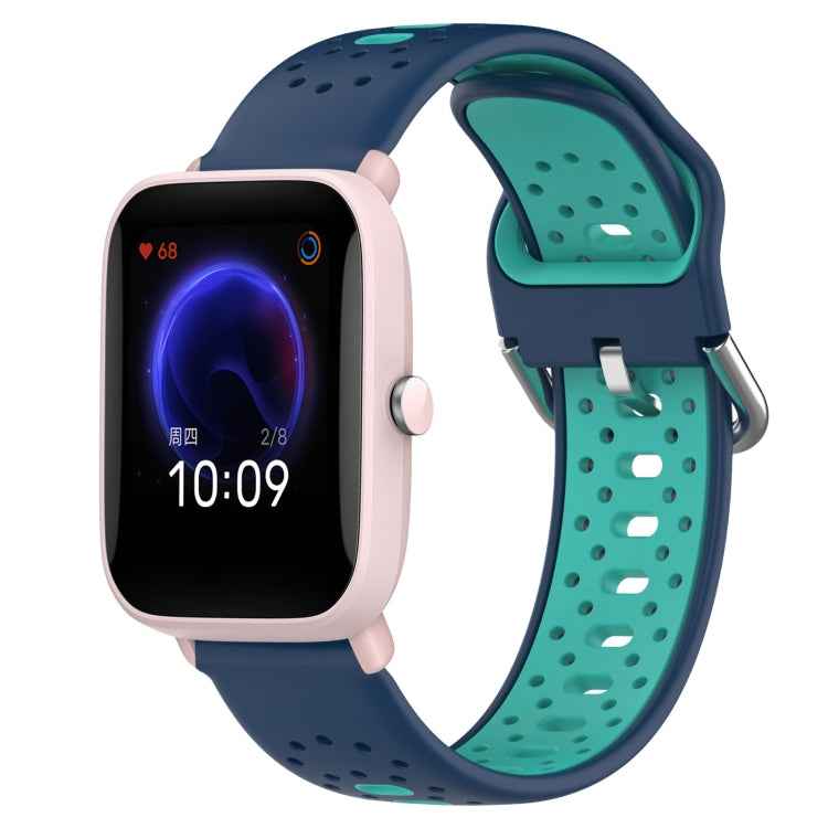 20mm Breathable Two-Color Silicone Watch Band, For Amazfit Pop Pro, For Amazfit Pop, For Amazfit Bip3