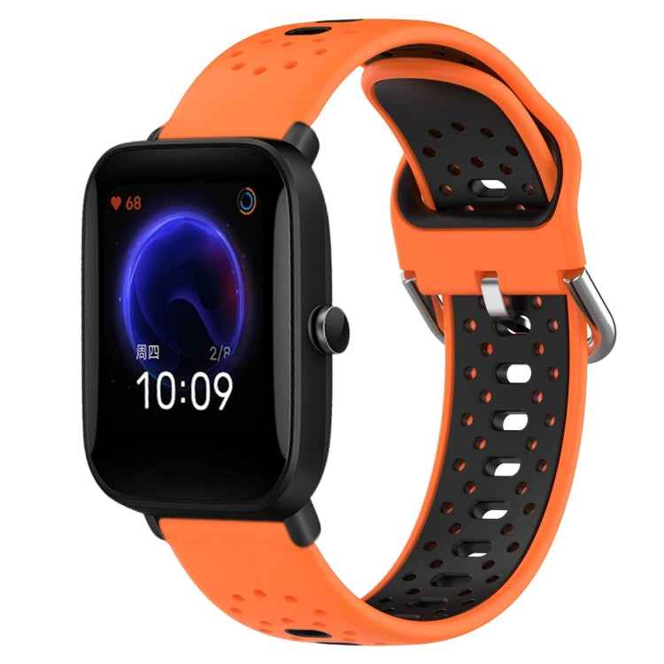 20mm Breathable Two-Color Silicone Watch Band, For Amazfit Pop Pro, For Amazfit Pop, For Amazfit Bip3