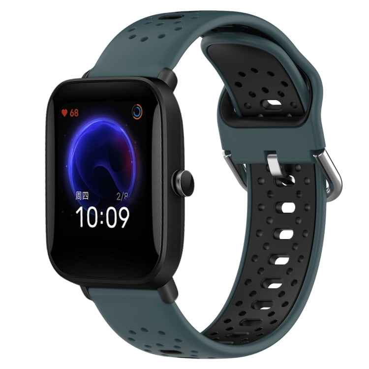 20mm Breathable Two-Color Silicone Watch Band, For Amazfit Pop Pro, For Amazfit Pop, For Amazfit Bip3