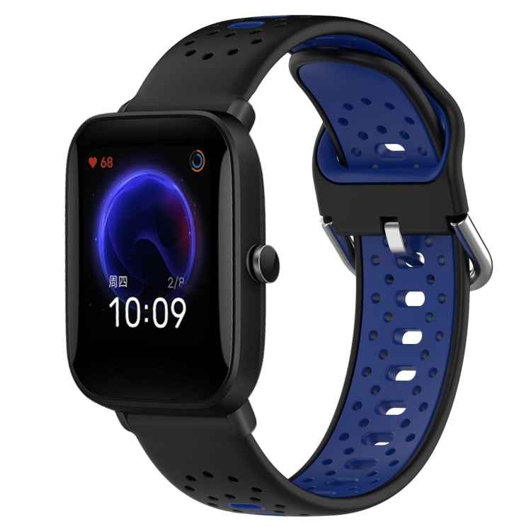 20mm Breathable Two-Color Silicone Watch Band, For Amazfit Pop Pro, For Amazfit Pop, For Amazfit Bip3