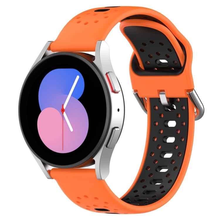 20mm Breathable Two-Color Silicone Watch Band