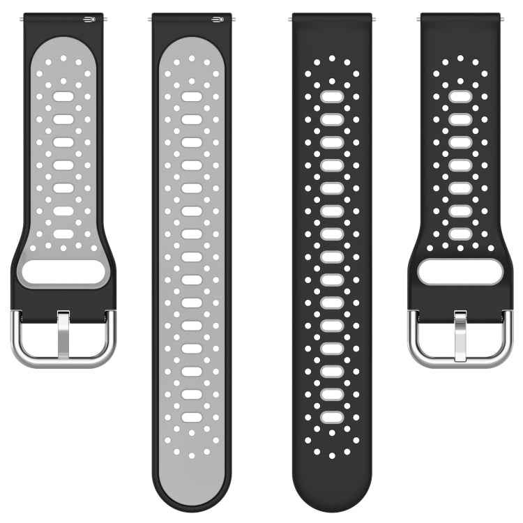 20mm Breathable Two-Color Silicone Watch Band