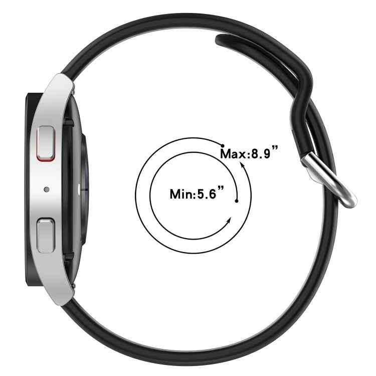 20mm Breathable Two-Color Silicone Watch Band