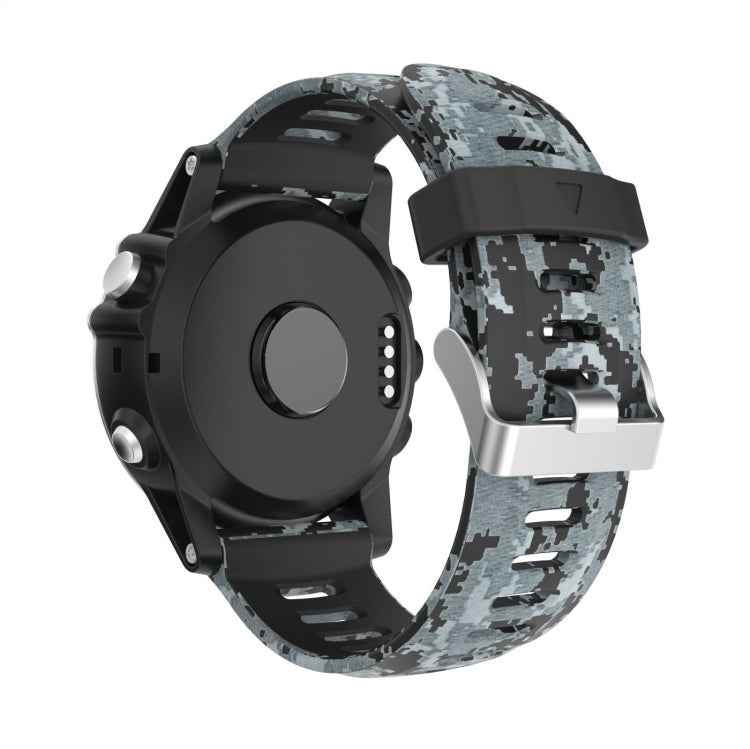 26mm Camouflage Printed Silicone Watch Band