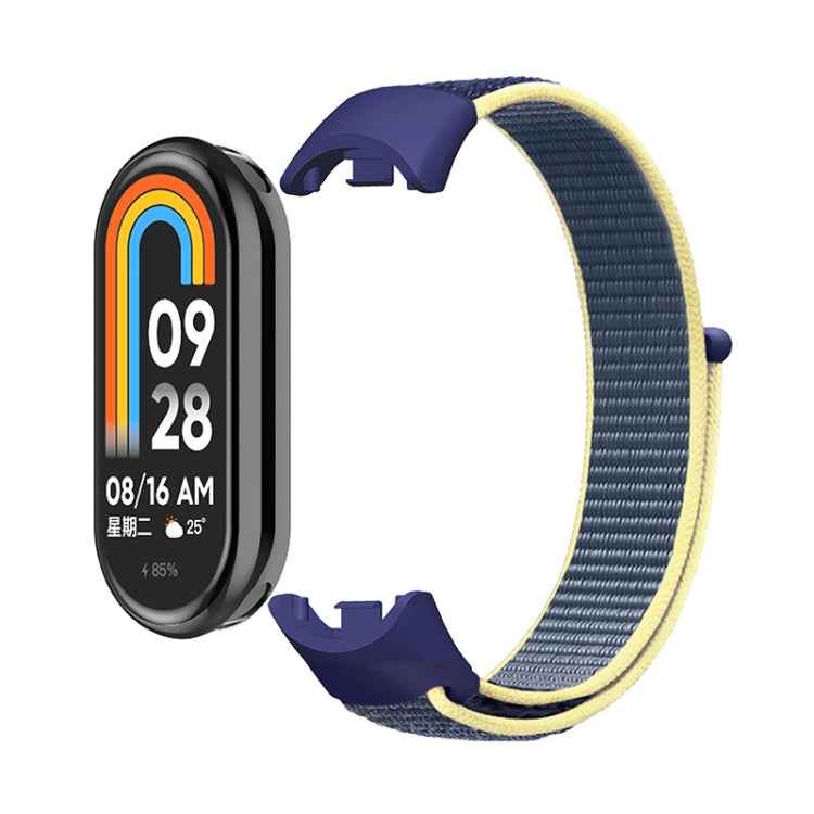 For Xiaomi Mi Band 8 ENKAY Hat-Prince 2 in 1 Set Full Coverage Screen Protector + Nylon Velcro Loop Watch Band
