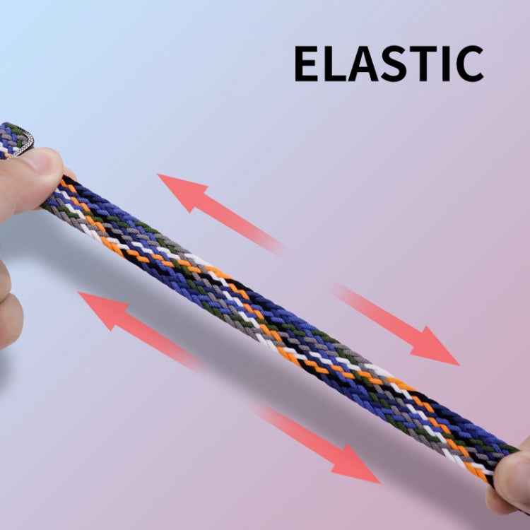 For Xiaomi Mi Band 8 ENKAY Hat-Prince 2 in 1 Set Full Coverage Screen Protector + Elastic Braided Nylon Watch Band