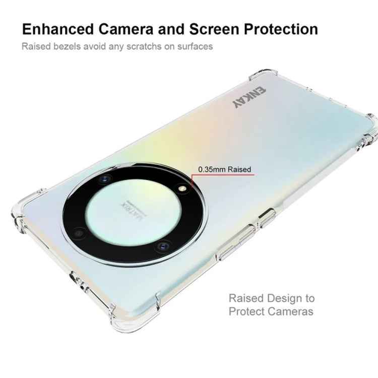 ENKAY Hat-Prince Transparent TPU Shockproof Phone Case with Glass Film