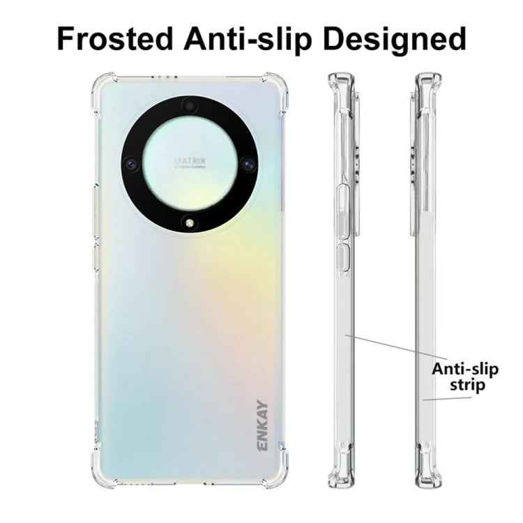 ENKAY Hat-Prince Transparent TPU Shockproof Phone Case with Glass Film