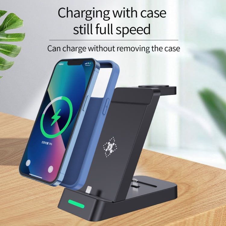 B20 18W 3 in 1 Wireless Charger Stand Charger Dock for iPhone Apple Watch Series
