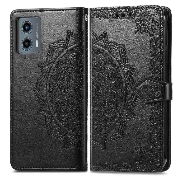 Mandala Flower Embossed Leather Phone Case, For Motorola Moto G 5G 2023
