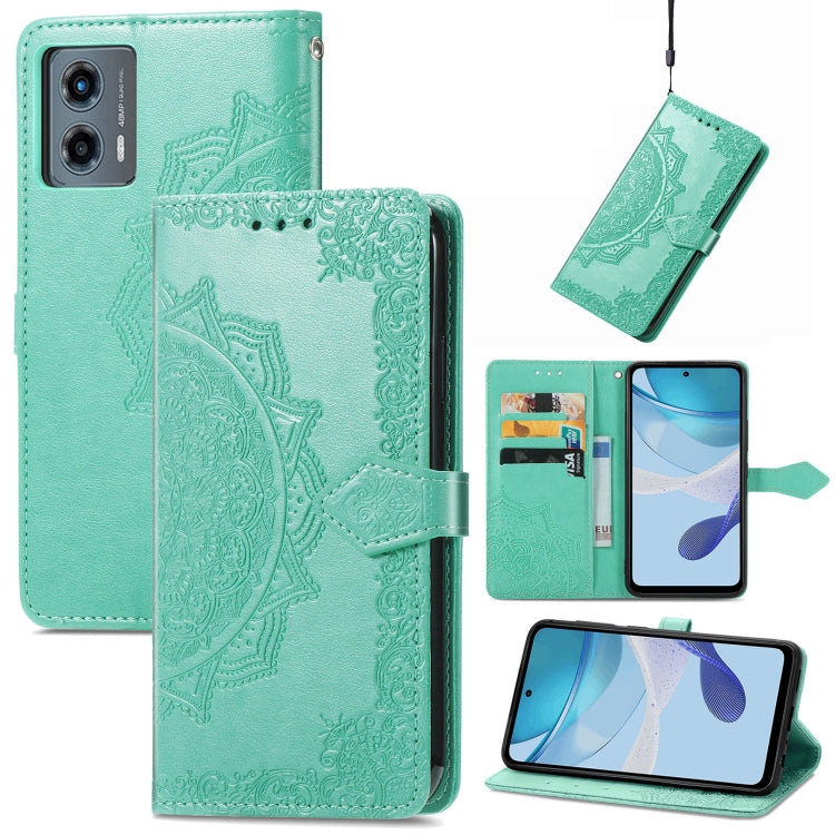 Mandala Flower Embossed Leather Phone Case