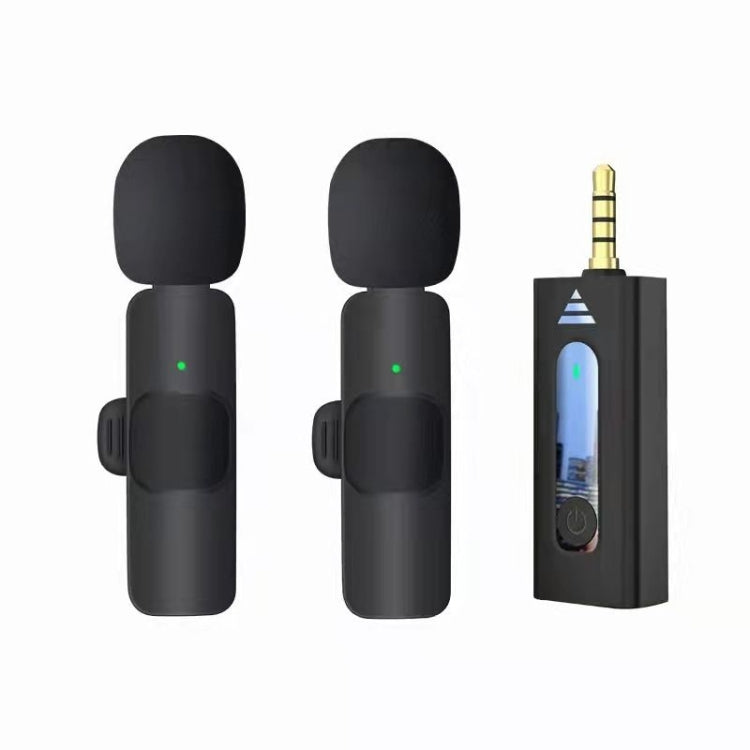 Lavalier Wireless Noise Reduction Microphone for Phone / Camera / Laptop / MacBook with 3.5mm Receiver