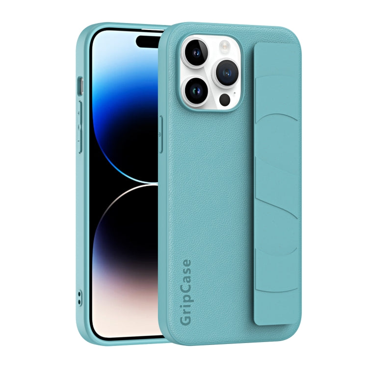 Skin Elastic Wrist Grip Back Cover Phone Case, For iPhone 15 Pro Max, For iPhone 14, For iPhone 14 Pro, For iPhone 15 Pro, For iPhone 15 Plus, For iPhone 14 Plus, For iPhone 14 Pro Max, For iPhone 15