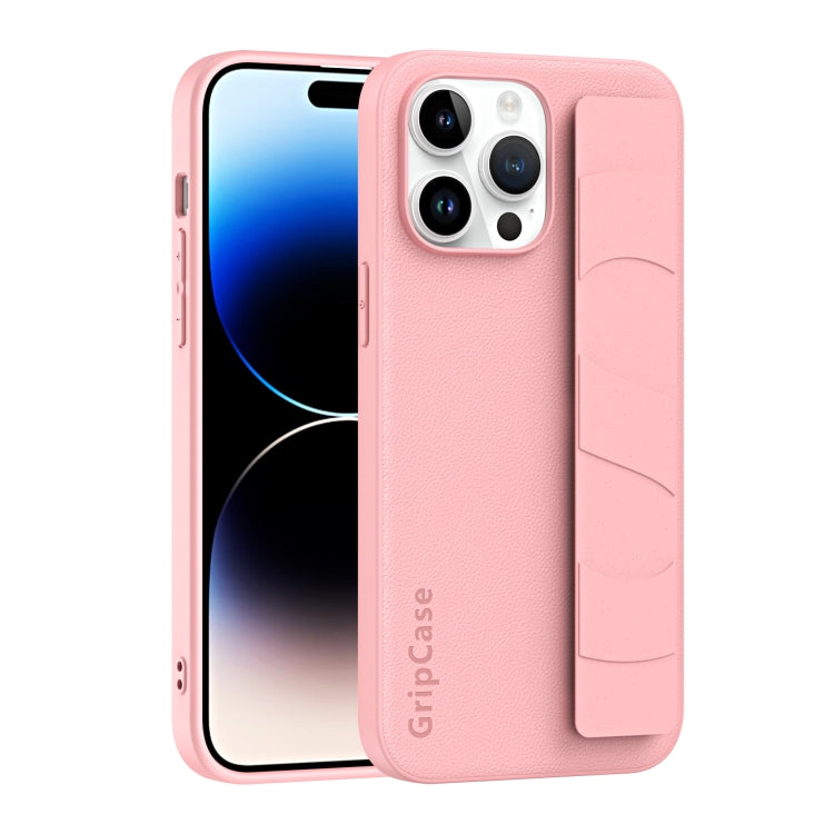 Skin Elastic Wrist Grip Back Cover Phone Case, For iPhone 15 Pro Max, For iPhone 14, For iPhone 14 Pro, For iPhone 15 Pro, For iPhone 15 Plus, For iPhone 14 Plus, For iPhone 14 Pro Max, For iPhone 15