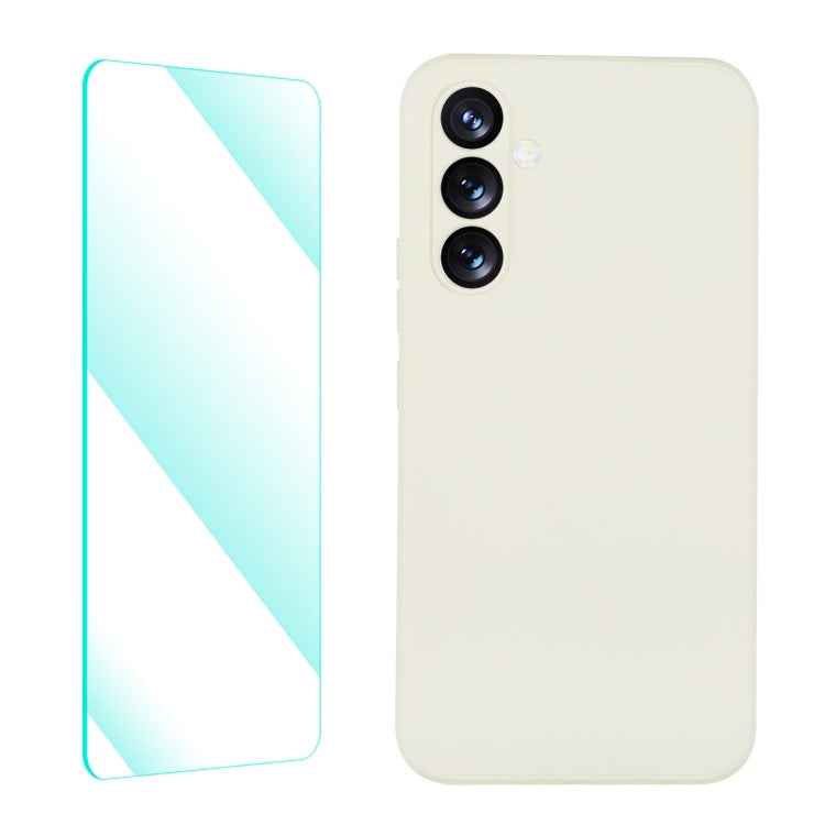ENKAY Liquid Silicone Phone Case with Tempered Film, For Samsung Galaxy A54 5G