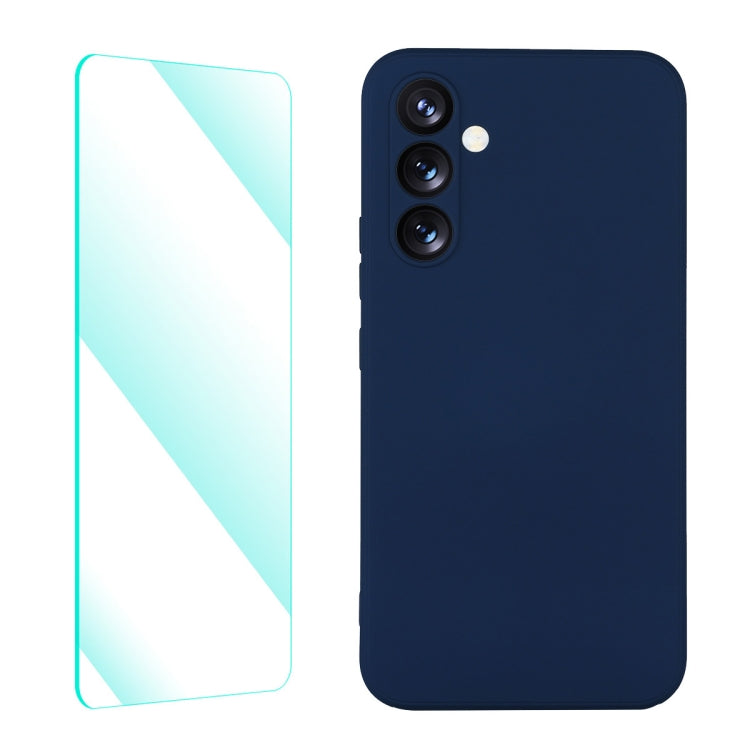 ENKAY Liquid Silicone Phone Case with Tempered Film