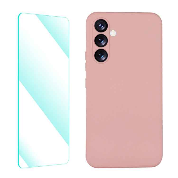 ENKAY Liquid Silicone Phone Case with Tempered Film, For Samsung Galaxy A54 5G
