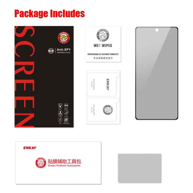 ENKAY 28 Dedgree Anti-peeping Tempered Glass Full Screen Film
