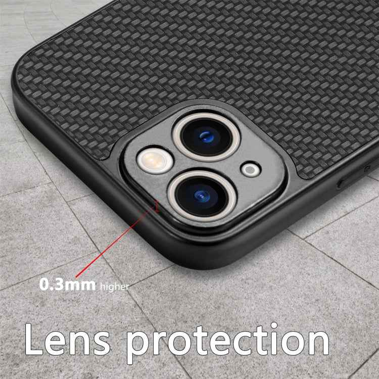 Carbon Fiber Texture Leather Back Phone Case, For iPhone 6 / 6s