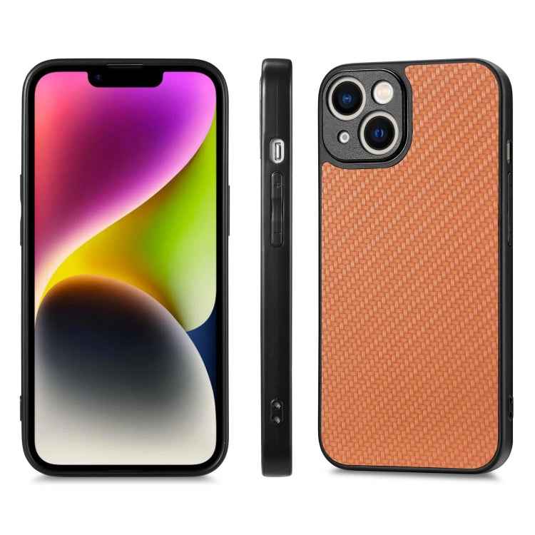 Carbon Fiber Texture Leather Back Phone Case, For iPhone 6 / 6s