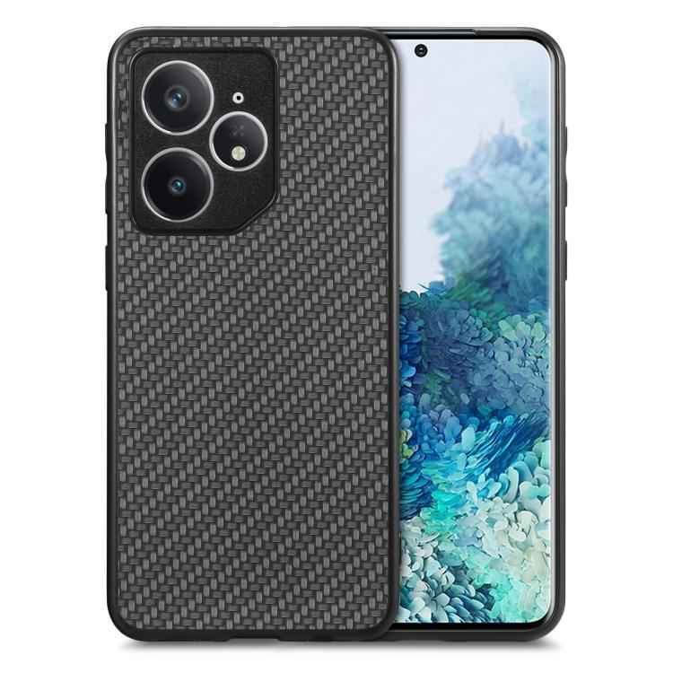 Carbon Fiber Texture Leather Back Cover Phone Case, For Realme 14 Pro+, For Realme 14 Pro, For Realme Neo7, For Realme C30