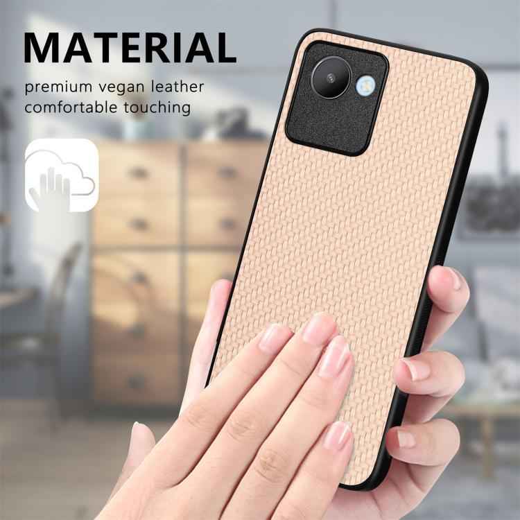 Carbon Fiber Texture Leather Back Cover Phone Case, For Realme 14 Pro+, For Realme 14 Pro, For Realme Neo7, For Realme C30