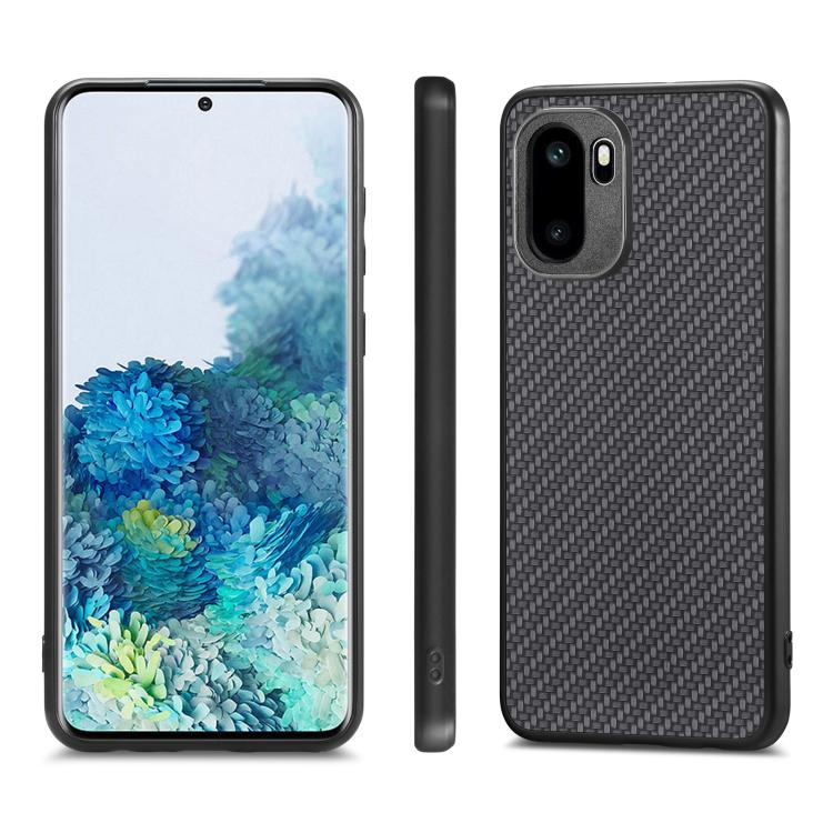 Carbon Fiber Texture Leather Back Cover Phone Case, For OnePlus Ace 6 / 6T / 15R, For OnePlus 15