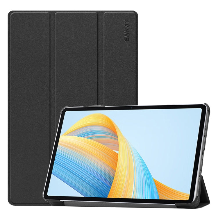 ENKAY Tri-fold Custer Texture Leather Smart Tablet Case