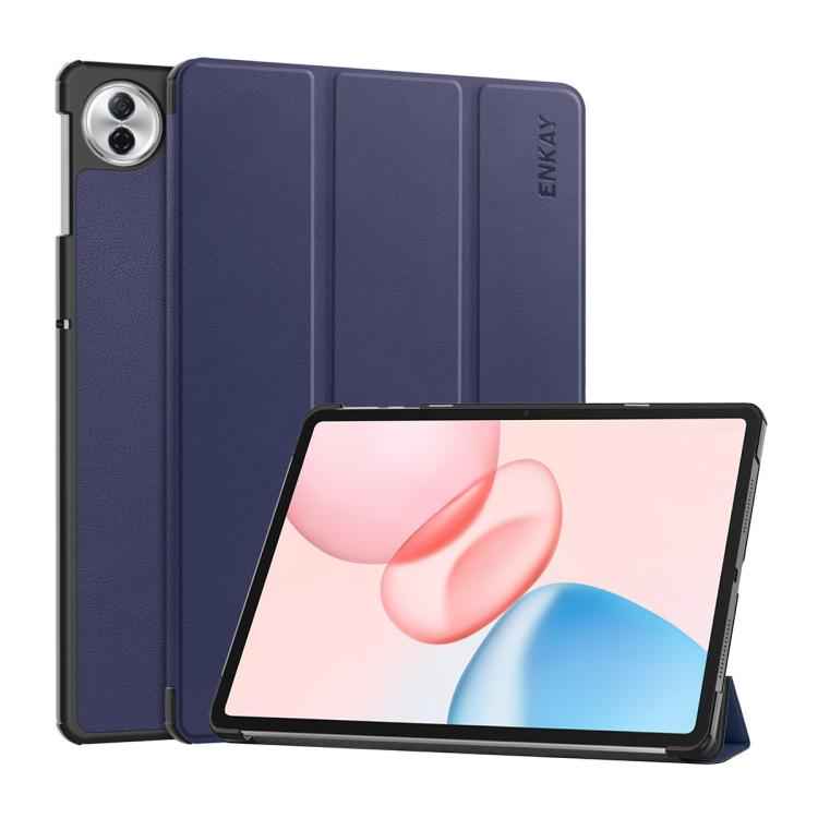 ENKAY Tri-fold Custer Texture Leather Smart Tablet Case