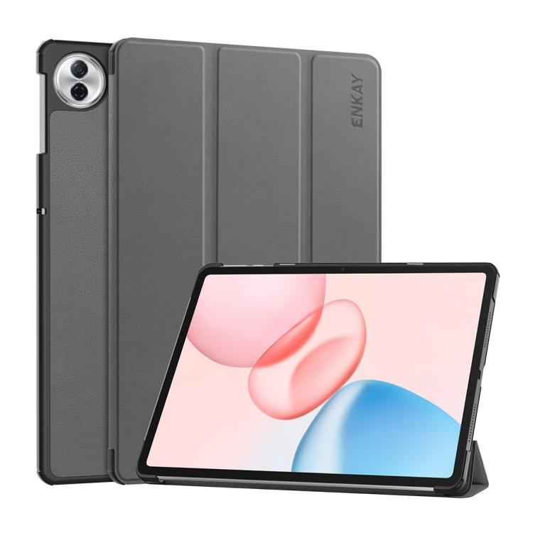 ENKAY Tri-fold Custer Texture Leather Smart Tablet Case
