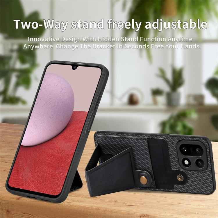 Carbon Fiber Wallet Flip Card K-shaped Holder Phone Case, For OnePlus 15, For Oneplus Nord CE 3 Lite, For Oneplus Nord CE 2 Lite 5G