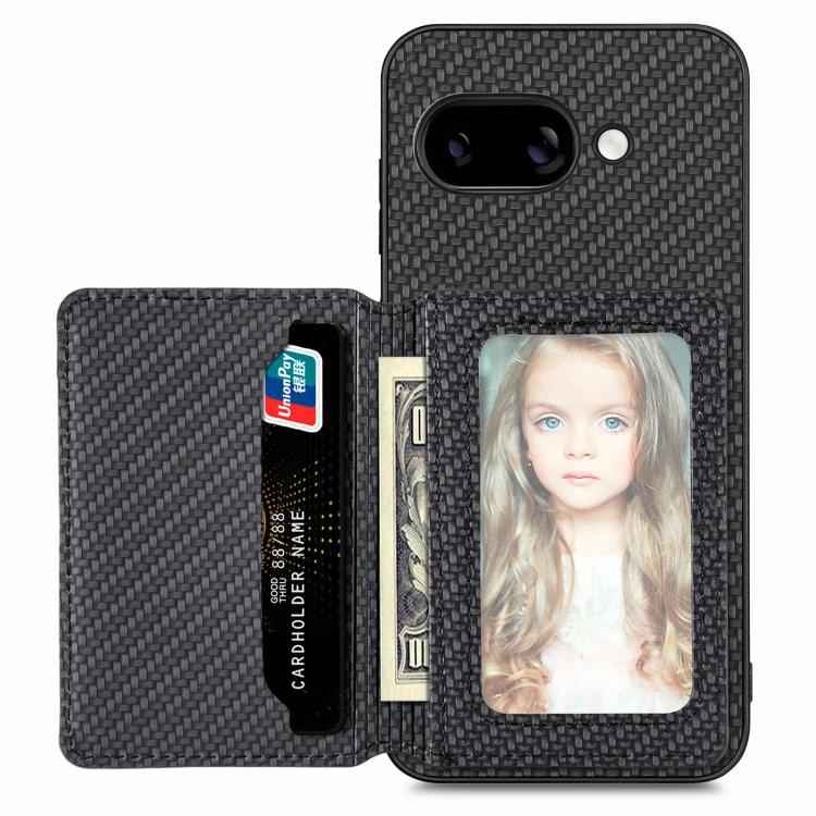 Carbon Fiber Magnetic Card Bag Phone Case, For Google Pixel 10 Pro XL, For Google Pixel 10 / 10 Pro, For Google Pixel 9a, For Google Pixel 9 Pro XL, For Google Pixel 9 / 9 Pro, For Google Pixel 7a, For Google Pixel 6