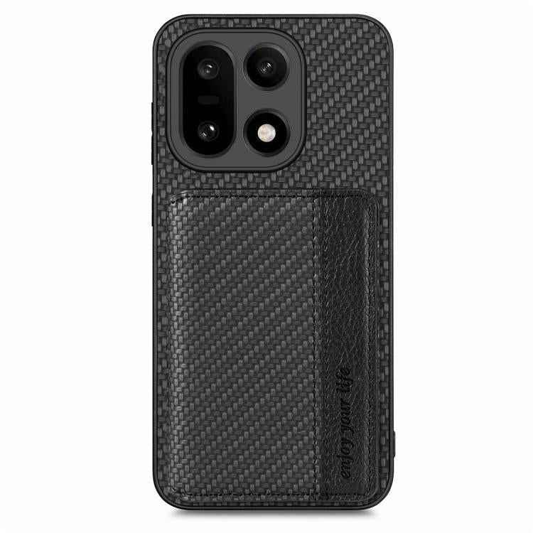 Carbon Fiber Magnetic Card Bag Phone Case, For OnePlus 15, For OnePlus 13, For OnePlus Nord CE 3 Lite, For OnePlus Nord CE2 Lite 5G