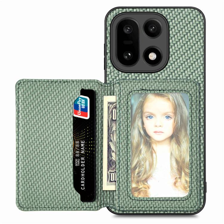 Carbon Fiber Magnetic Card Bag Phone Case, For OnePlus Ace 6 / 6T / 15R, For OnePlus 15, For OnePlus 13
