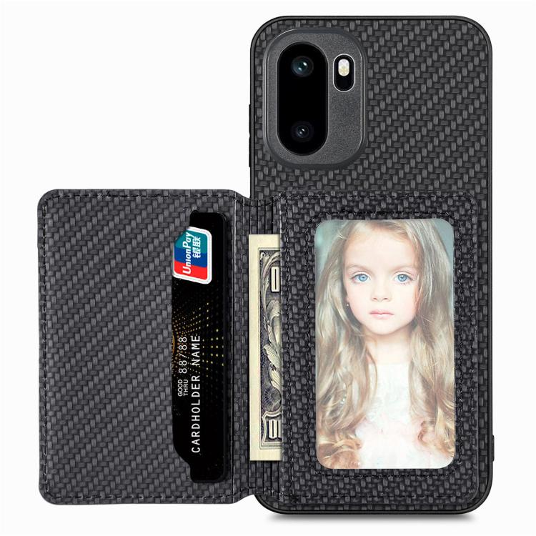 Carbon Fiber Magnetic Card Bag Phone Case, For OnePlus Ace 6 / 6T / 15R, For OnePlus 15, For OnePlus 13