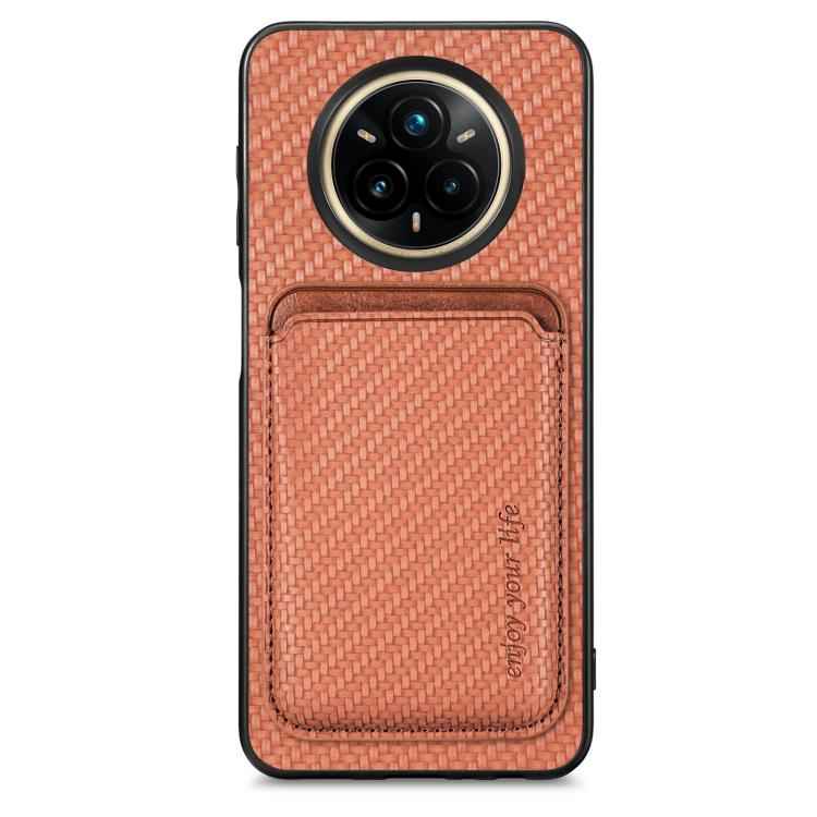 Carbon Fiber Leather Card Magsafe Phone Case, For Realme 14 Pro+, For Realme 14 Pro, For Realme Neo7, For Realme C30