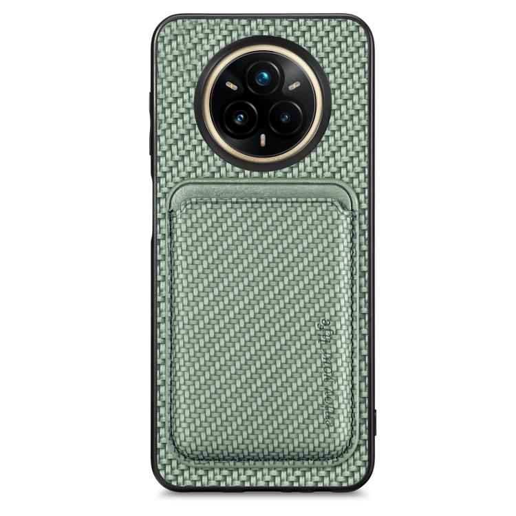 Carbon Fiber Leather Card Magsafe Phone Case, For Realme 14 Pro+, For Realme 14 Pro, For Realme Neo7, For Realme C30
