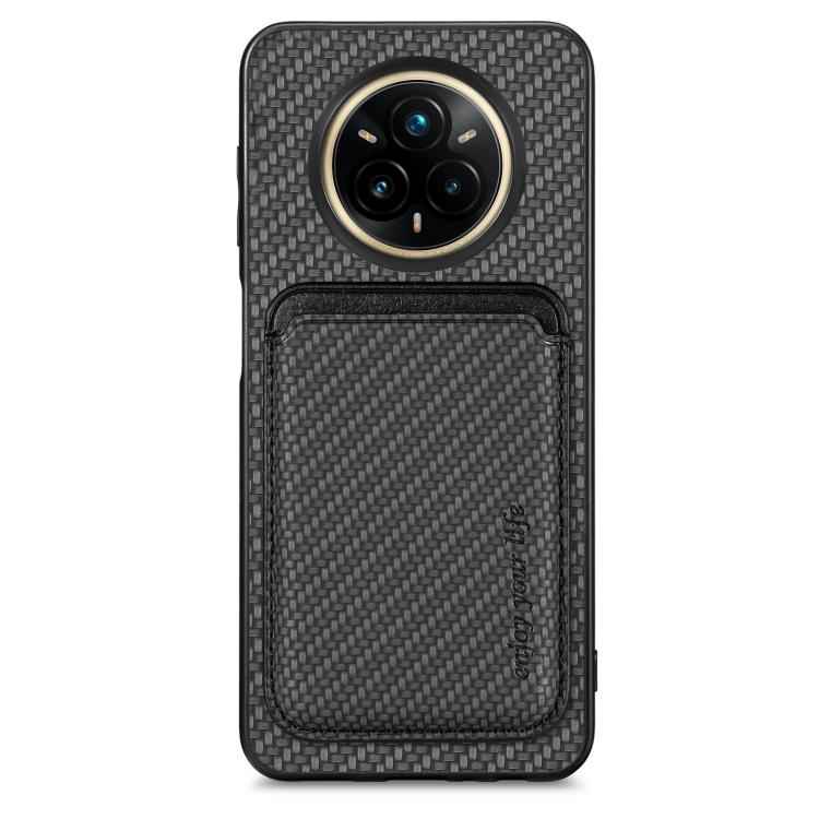 Carbon Fiber Leather Card Magsafe Phone Case, For Realme 14 Pro+, For Realme 14 Pro, For Realme Neo7, For Realme C30