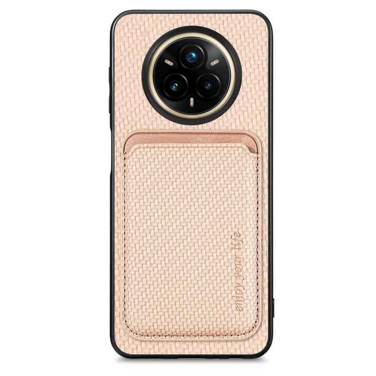 Carbon Fiber Leather Card Magsafe Phone Case, For Realme 14 Pro+, For Realme 14 Pro, For Realme Neo7, For Realme C30