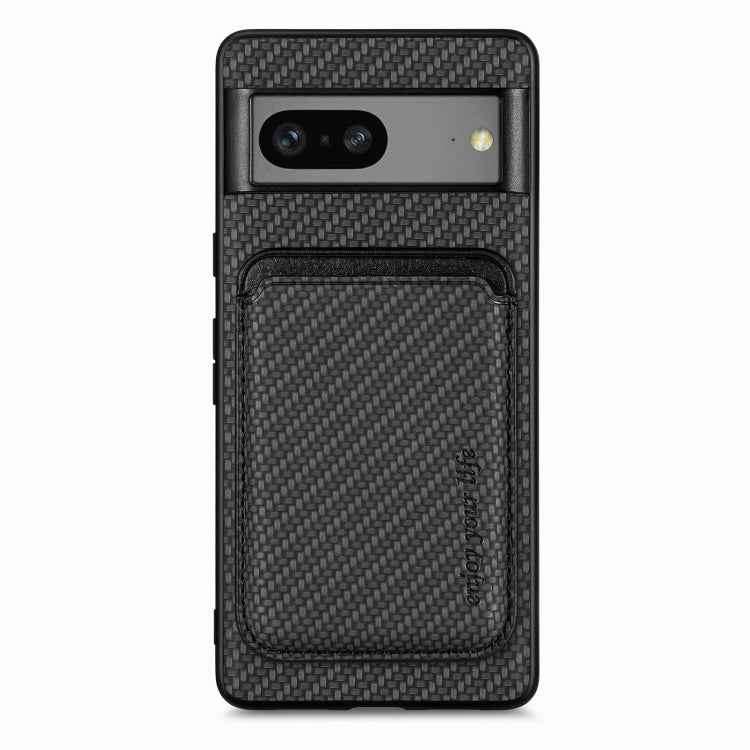 Carbon Fiber Leather Card Magsafe Phone Case, For Google Pixel 10 Pro XL, For Google Pixel 9 Pro XL, For Google Pixel 10 / 10 Pro, For Google Pixel 9 / 9 Pro, For Google Pixel 9a, For Google Pixel 7 Pro, For Google Pixel 7, For Google Pixel 6