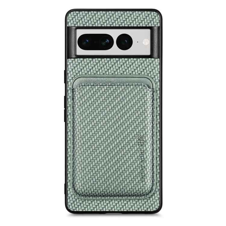 Carbon Fiber Leather Card Magsafe Phone Case, For Google Pixel 10 Pro XL, For Google Pixel 9 Pro XL, For Google Pixel 10 / 10 Pro, For Google Pixel 9 / 9 Pro, For Google Pixel 9a, For Google Pixel 7 Pro, For Google Pixel 7, For Google Pixel 6