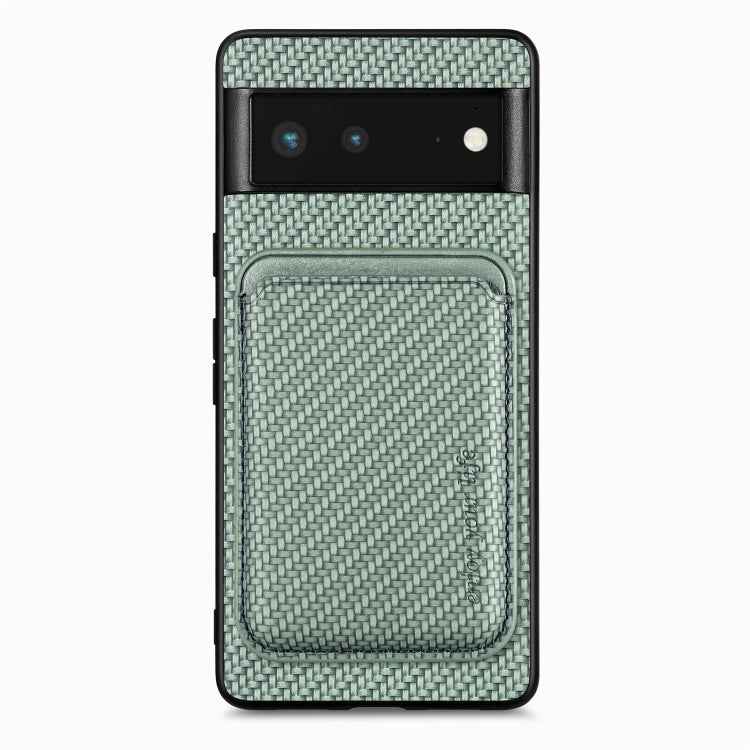 Carbon Fiber Leather Card Magsafe Phone Case, For Google Pixel 10 Pro XL, For Google Pixel 9 Pro XL, For Google Pixel 10 / 10 Pro, For Google Pixel 9 / 9 Pro, For Google Pixel 9a, For Google Pixel 7 Pro, For Google Pixel 7, For Google Pixel 6