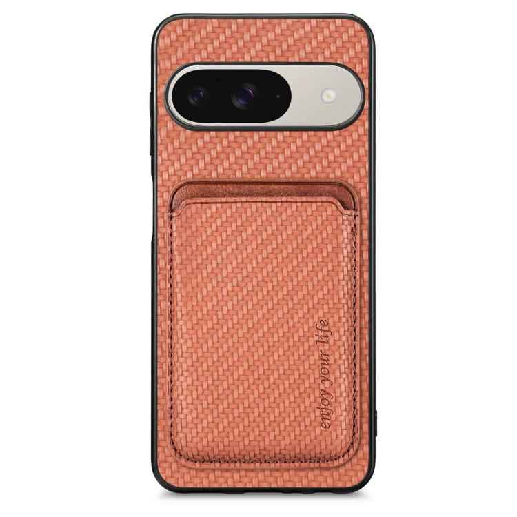 Carbon Fiber Leather Card Magsafe Phone Case, For Google Pixel 10 Pro XL, For Google Pixel 9 Pro XL, For Google Pixel 10 / 10 Pro, For Google Pixel 9 / 9 Pro, For Google Pixel 9a, For Google Pixel 7 Pro, For Google Pixel 7, For Google Pixel 6