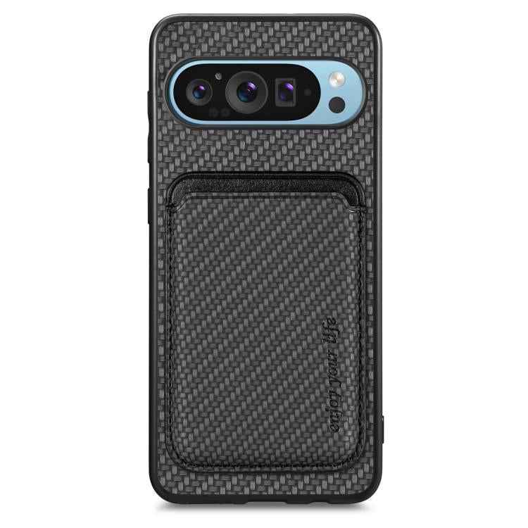 Carbon Fiber Leather Card Magsafe Phone Case, For Google Pixel 10 Pro XL, For Google Pixel 9 Pro XL, For Google Pixel 10 / 10 Pro, For Google Pixel 9 / 9 Pro, For Google Pixel 9a, For Google Pixel 7 Pro, For Google Pixel 7, For Google Pixel 6