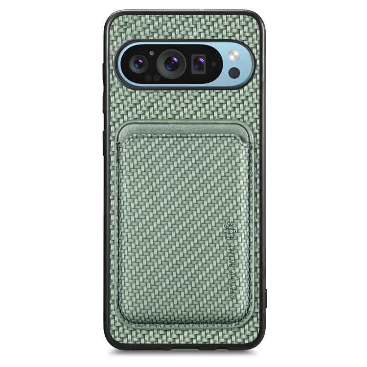 Carbon Fiber Leather Card Magsafe Phone Case, For Google Pixel 10 Pro XL, For Google Pixel 9 Pro XL, For Google Pixel 10 / 10 Pro, For Google Pixel 9 / 9 Pro, For Google Pixel 9a, For Google Pixel 7 Pro, For Google Pixel 7, For Google Pixel 6
